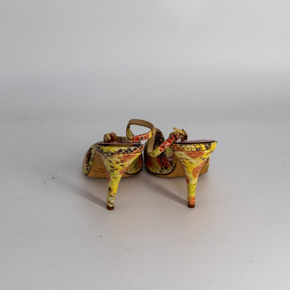 Kate Spade Python Snake Print Slingback Leather H… - image 5